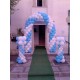 Ballon Art archi e colonne Bianco e Celeste